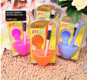 优质DIY调面膜美容美妆工具套装4件套面膜碗面膜棒面膜刷计量器