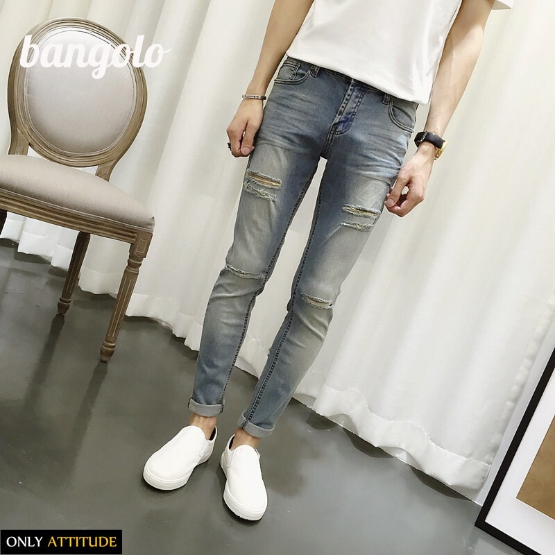 Jeans pour adolescent pieds Slim pour été - Ref 1463717 Image 1