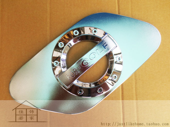 大众高尔夫7 专用ABS电镀油箱盖贴 防刮伤油箱车漆保护盖装饰亮条