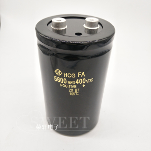 螺丝脚 日立电容 400V5600UF 5600MFD400VDC 75*130/115/145