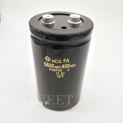 螺丝脚 日立电容 400V5600UF 5600MFD400VDC 75*130/115/145