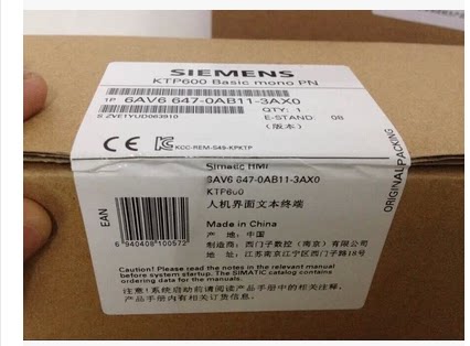 全新西门子6AV6 647-0AB11-3AX0  KT600触摸屏6AV6647-0AB11-3AX0