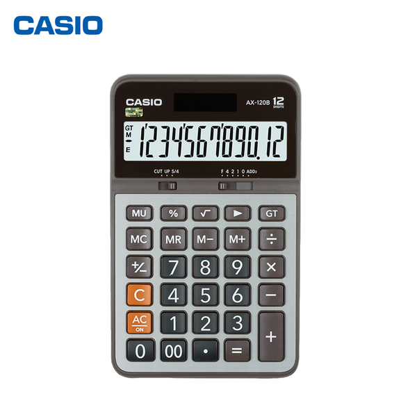 Casio/卡西欧 AX-120B计算器办公商务送礼太阳能计算机