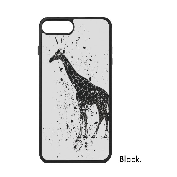 适用于iPhone长颈鹿卡通动物灰Xr手机壳max保护套678plus硅胶11
