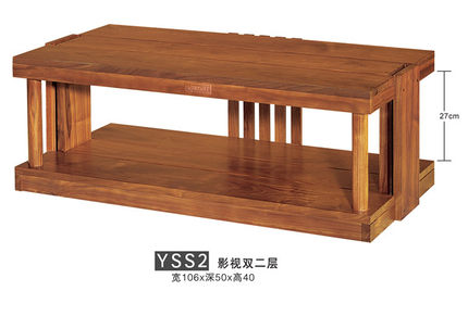 爵士YSS2影视双二层音响机柜胡桃木实木功放架HIF贵族胆机器材架
