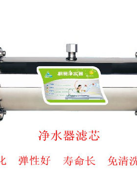 碧雨蓝通用热销大流量中央JBE-W500L-1000L超滤不绣钢厨房净水器