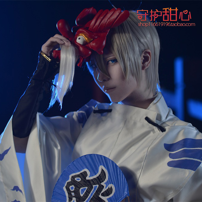 {甜心家}手游网易阴阳师 大天狗银灰色短发 新品现货cosplay假发