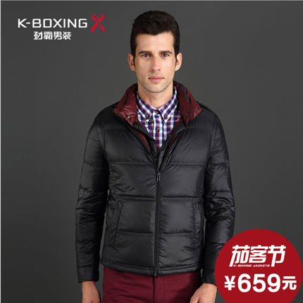 劲霸秋冬款外套立领休闲商务轻薄羽绒服 白鸭绒羽绒衣|ARDU3145