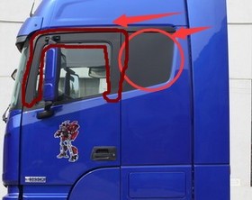 适用于欧曼EST车门黑色贴纸欧曼GTL黑色贴纸 欧曼GTL车门黑色贴纸