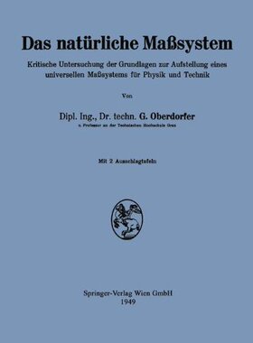 【预订】Das Naturliche Masssystem: Kritische...