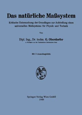 【预订】Das Naturliche Masssystem: Kritische...