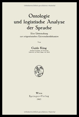 【预售】Ontologie Und Logistische Analyse Der