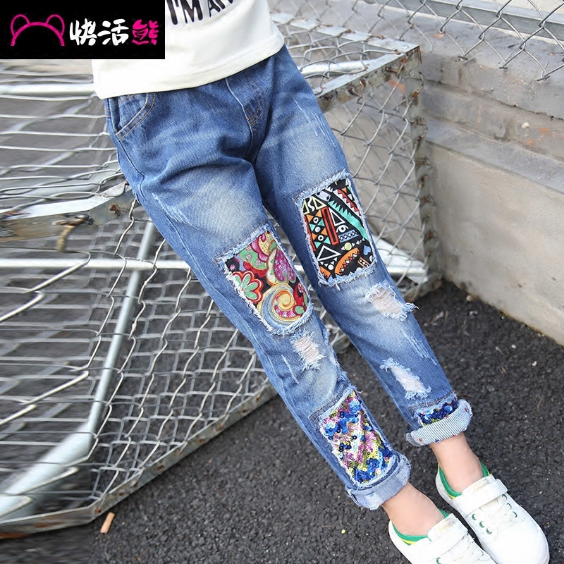 Pantalon fille en toile - Ref 2065324 Image 3