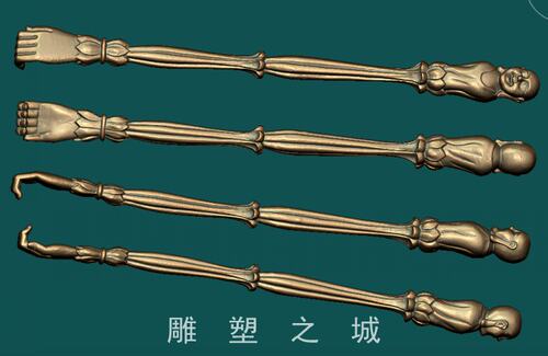 圆雕图 三维立体图 3D打印机模型 STL文件 佛手痒痒挠