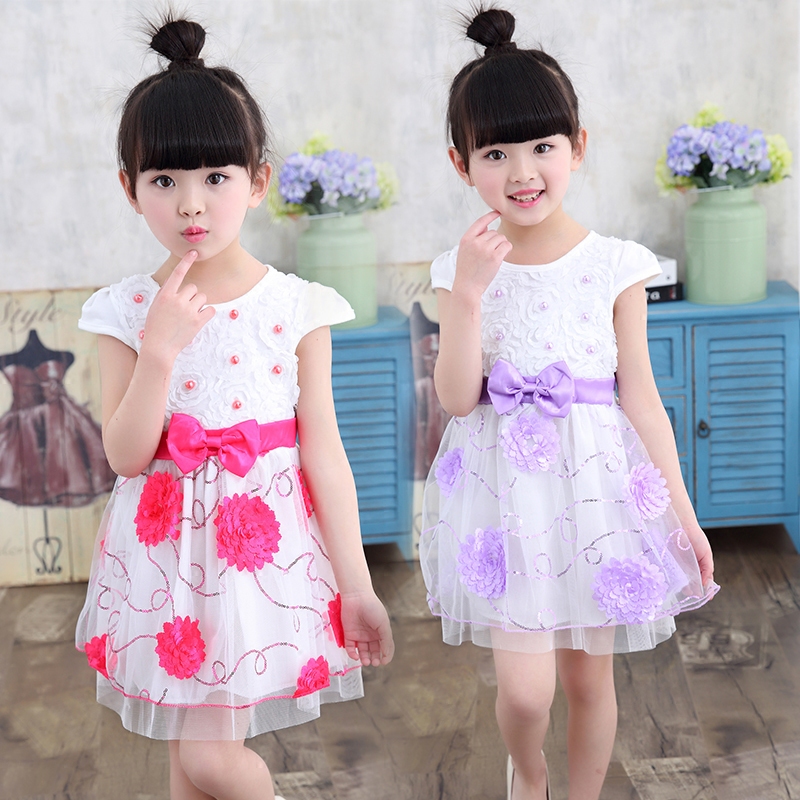 Robe enfant en soie - Ref 2044091 Image 3