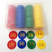 Mahjong Chip Coin 160 Piece Giá trị hai mặt Hot Stamp Chip Đặt kích thước Giá trị Đặc biệt Chip Coin Trò chơi - Các lớp học Mạt chược / Cờ vua / giáo dục