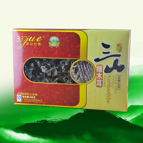 椴木细木耳礼盒三山七绝广元特产