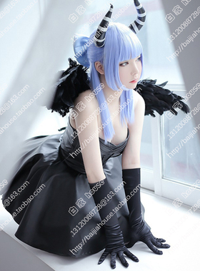 COS假发 超能战联(Cyphers)夏洛特Charlotte 冰蓝色造型款COS假发