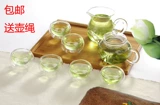 Стеклянный чайный сервиз, комплект, прозрачный фильтр, ароматизированный чай, заварочный чайник