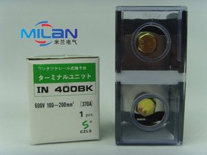 IN欧式端子座 IN-400BKC 370A 1P IN400BK 接线端子 接线板