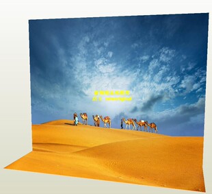 1比6分娃娃 12寸 18 二战北非洲沙漠自然风光兵人物军事场景模型