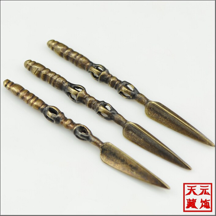 【肃穆凌然】手工利玛铜普巴杵挂坠法器天铁修法克灾佛珠DIY配饰