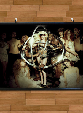 LadyGaga性感个性写真海报挂画有框画嘎嘎玄关今天装饰画无框画9