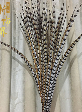 京戏翎子天然山鸡毛地鸡尾野鸡羽毛山鸡毛  舞台装饰道具60-175cm