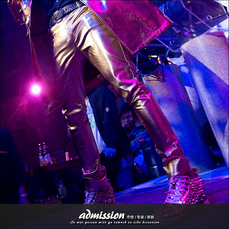 Pantalon cuir homme pour adolescent pour printemps - Ref 1493834 Image 1