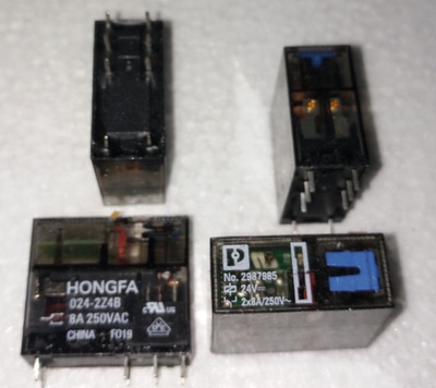 宏发继电器HONGFA-024-2Z4B/ 2987985-24V 两种通用   8A250VAC