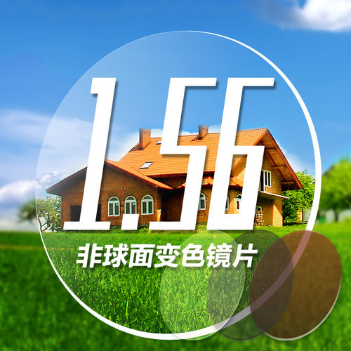 折射率绿膜加硬快速变色镜片