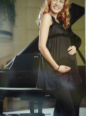 孕妇休闲装-今生宝贝L码宝蓝色孕妇休闲裤-孕妇裤3175