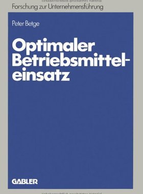 【预售】Optimaler Betriebsmitteleinsatz: Planung Unter...
