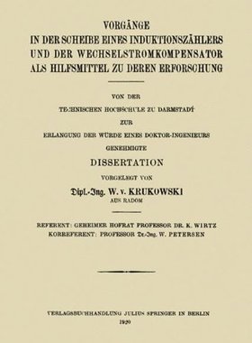 【预订】Vorgange in Der Scheibe Eines Indukt...