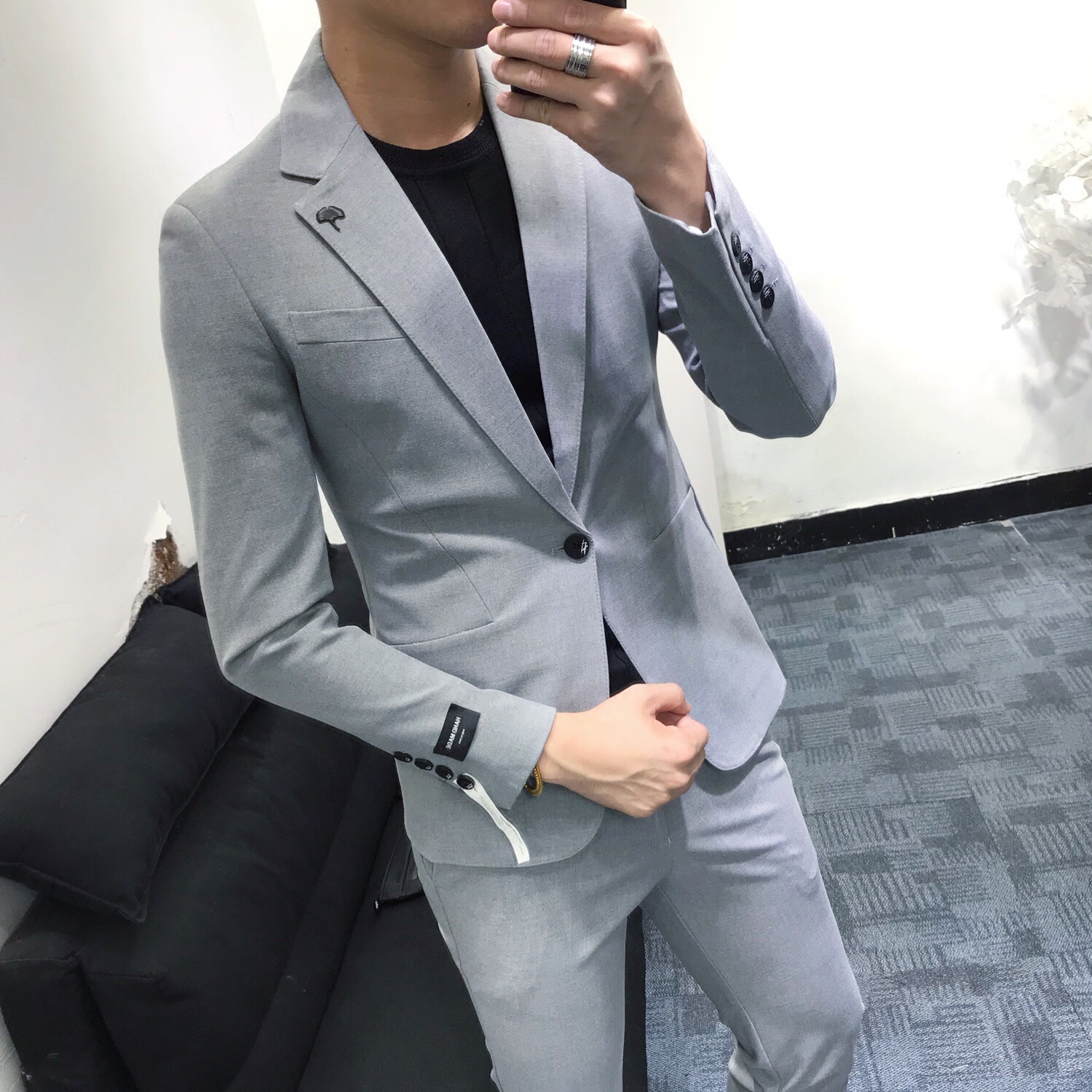 the republic of korea new pattern man 's suit suit British style Korean Edition Self cultivation fashion Versatile leisure time business affairs Youth Small suitin the Men's clothing, Suits  category - from Buy2taobao.com to provide professional Taobao agent buy service
