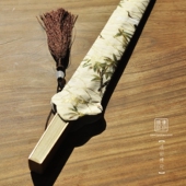 文玩扇袋7 手工精品扇子配件扇套 10寸通用金云鹤 明式 璞舒精研