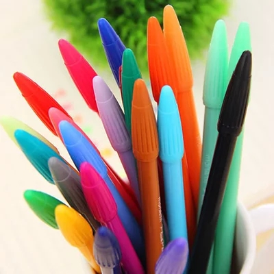 慕娜美彩色可爱签字中性笔