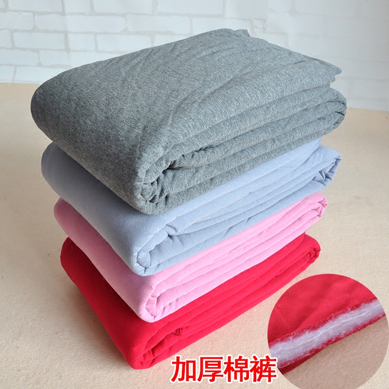南极棉男女棉裤纯棉三层加厚夹棉保暖裤秋冬加肥宽松大码保暖裤