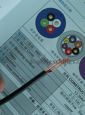 特价处理开关信号线拖链电缆 3芯 信号线 数据线 3*0.2平方TRVV