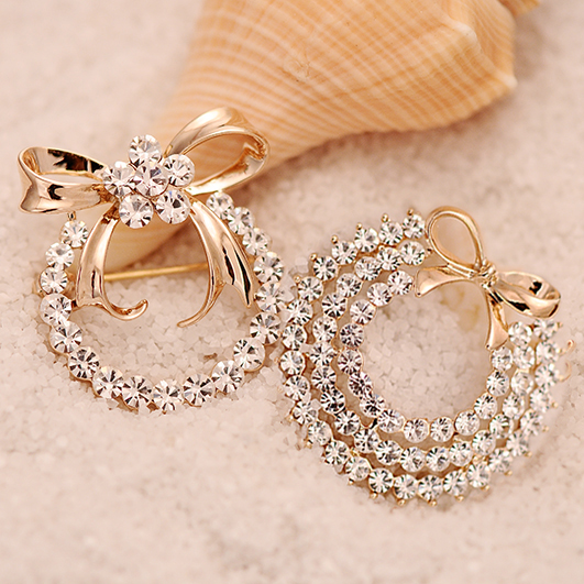 Broche femme MOMO en Zircon diamant - Ref 1187865 Image 1