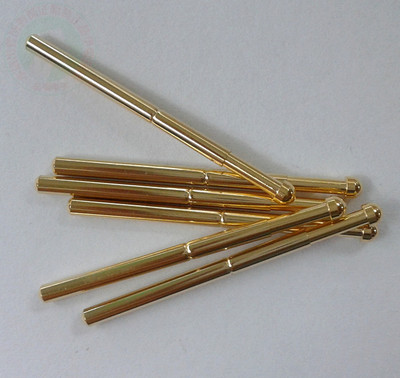 华荣圆头探针 2.5MM球头测试针 金色弹簧针 PA125-D光头测试探针