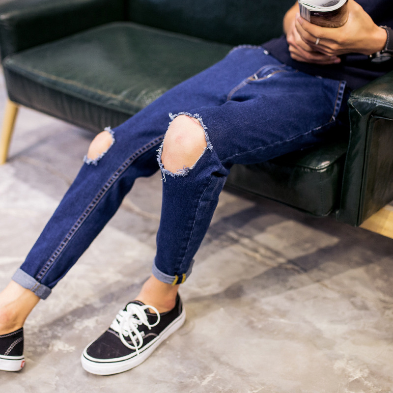 Jeans pour adolescent en coton pour été - Ref 1464913 Image 5