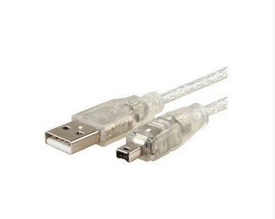 1394火线 USB公转4P连接线 AM对4传输线 USB-小口1394线1.5米