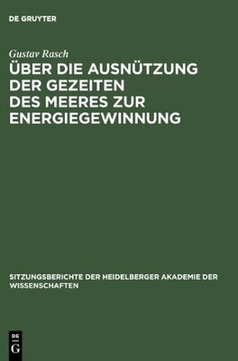 【预售】Uber Die Ausnutzung Der Gezeiten Des Meeres Zu...