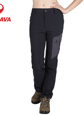 特价清仓CARAVA喀尔沃户外女款防风防水加厚抓绒软壳登山裤494636