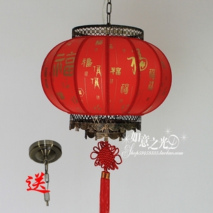宫喜庆新年装 灯笼大红高档婚庆挂饰乔迁户外春节阳台防水中式 饰品