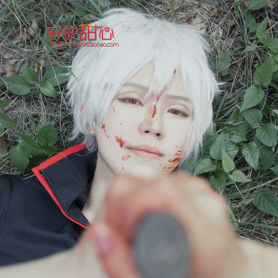 守护甜心银魂坂田银时反翘短发假毛现货cosplay动漫