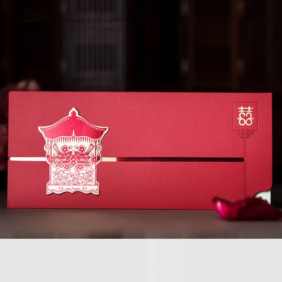 婚礼喜帖结婚请帖中国风个性创意网红高档回门请柬婚宴邀请函定制