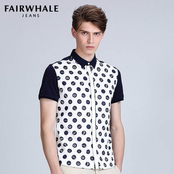 17年夏款 Mark Fairwhale 马克华菲 纯棉波点 男式短袖衬衫 优惠券折后¥38包邮(¥58-20) 17年夏款 Mark Fairwhale 马克华菲 纯棉波点 男式短袖衬衫 优惠券折后¥38包邮(¥58-20)