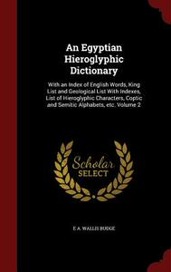 【预售】An  Egyptian Hieroglyphic Dictionary...